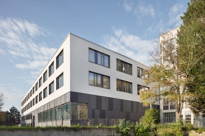 DEU, Köln 10/2019, Chestnutt Niess Architekten, Erweiterungsbau Genoveva- Gymnasium, Köln Bildtechnik: Digital-KB
